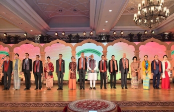 Shri Narendra Modi, Prime Minister of India, hosted ASEAN leaders and their spouses over a banquet and cultural programme on the occasion of ASEAN India commemorative summit on 25 January 2018